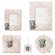 Bomboniere 2026 Linea Orsetto celeste con dettagli oro - Alta Qualità