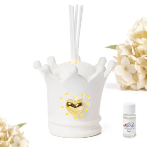 Bomboniere Profumatore Corona LED in Ceramica