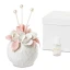 Bomboniera Elegante Profumatore con Rose in ceramica bianca e rosa