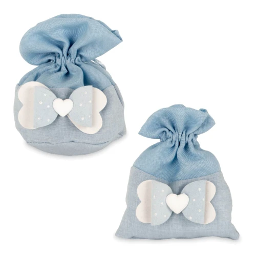 Bomboniere Battesimo e Nascita Bimbo 2026 Linea Point Sacchettini Portaconfetti celesti