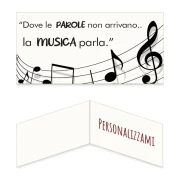 Bigliettini Bomboniere tema Musica