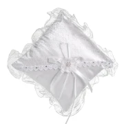 Cuscino Portafedi elegante  per Matrimonio con fiore