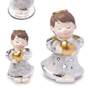 Bomboniere 2025 Linea Coeur Angeli argentati con cuore oro personalizzabili