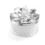 Bomboniere 2027 Candele Diamond Argento con fiore in Cristallo - Alta Qualità