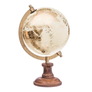 Mappamondo vintage oro e beige idea regalo 2027