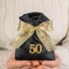 Sacchetto 50 Cinquantesimo Compleanno con Numero 50 Glitter