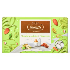 Confetti Buratti Ripieni Mandorla Salata e Pistacchio – Tenerezze 1 Kg