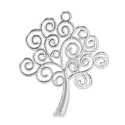 Pendaglio Albero della Vita stilizzato per bomboniere in metallo