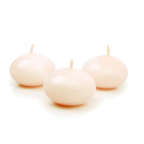 candele galleggianti avorio