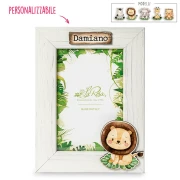 Bomboniere Tema Giungla Portafoto legno personalizzabile 10x15 cm