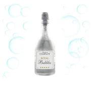 bolle di sapone bottiglia di champagne