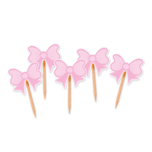 25 Picks Sagomati fiocchi rosa per aperitivi e buffet