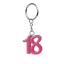 Ultimi 43 pezzi -  Portachiavi Glitter Fucsia Anni 18