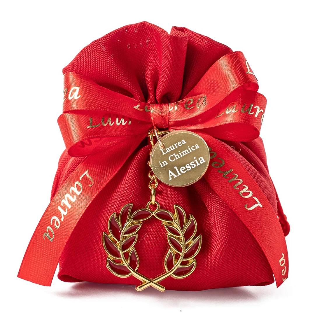 Bomboniere laurea corona d'alloro torta sacchetti| Sindy Bomboniere
