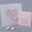 Partecipazione Nozze Originale Rosa decorata da cuoricini - Pink Heart