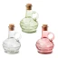 Bomboniere 2027 Bottiglie in vetro colorato trasparenti con tappo da 120 ml
