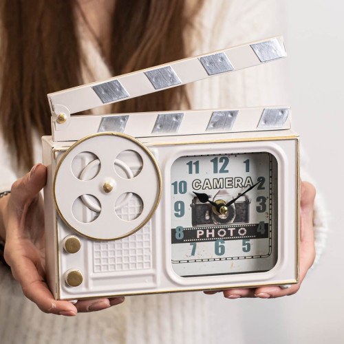 Orologio in ferro a forma di Ciack Cinematografico - idea regalo