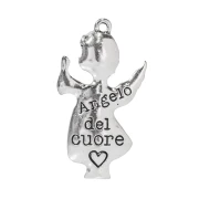 ciondolo per bomboniere Angelo del cuore OFFERTA
