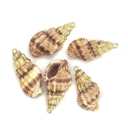 Ciondolo Conchiglia Chiocciola finitura oro per Bomboniere tema mare