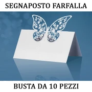 10 pezzi segnaposto farfalla per tavolo