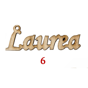 Decorazioni Bomboniere Applicazione in Legno 6 Scritta Laurea