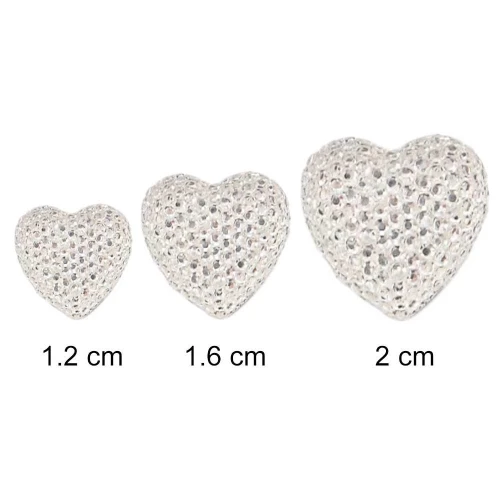 punto luce cuore strass per bomboniere