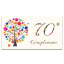 Bigliettini Bomboniere Compleanno 1, 18, 30, 40, 50, 60, 70, 80, 90, 100 anni
