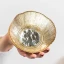Bomboniera Nozze d\'Oro Ciotola in vetro Argento e Oro - Alta Qualità
