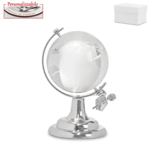 Bomboniera Cresima 2026 mappamondo personalizzabile