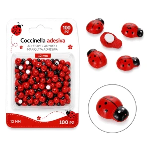 applicazione coccinelle adesive 100 pezzi