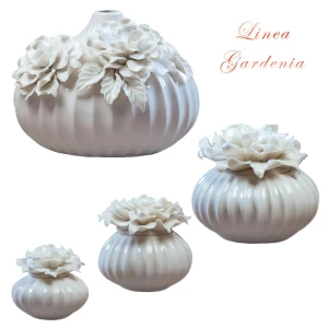 bomboniere porcellana bianca scatoline con fiore