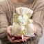 Bomboniere 2025 Sacchettini Portaconfetti CONFEZIONATI Nozze D\'Oro brillanti con fiore ed applicazione