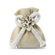 Sacchettini Portaconfetti Yuta Rustico Albero della Vita