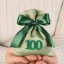 Sacchetto 100 Centesimo Compleanno con Numero 100 Glitter