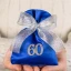 Sacchetto 60 Sessantesimo Compleanno con Numero 60 Glitter