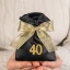 Sacchetto 40 Quarantesimo Compleanno con Numero 40 Glitter