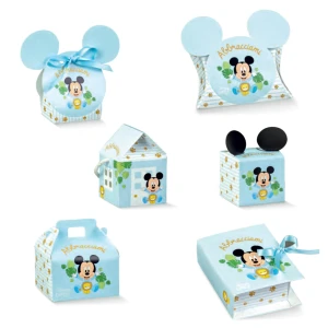 Scatoline Portaconfetti Battesimo Nascita Bomboniere Disney Topolino Leone