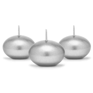 candele galleggianti argento