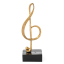 Cake Topper Tema Musica Chiave di violino dorata