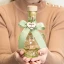Bomboniere 2027 Bottiglie in vetro colorato trasparenti con tappo da 250 ml con fiocco e cuore personalizzabile