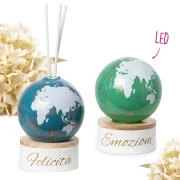 Bomboniere 2027 Linea Eclissi Mappamondo LED o Profumatore
