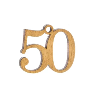 ciondolo bomboniere numero 50 per nozze oro