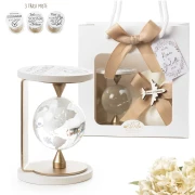 Bomboniera 2026 Mappamondo Girevole VOLANDO con Frasi Motivazionali