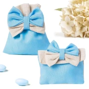 Bomboniere 2026 Linea Muffin Celeste Sacchettini Portaconfetti