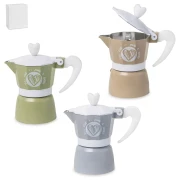 OFFERTISSIMA Bomboniere Caffettiera Moka con frasi in Alluminio
