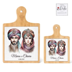 Bomboniere Teste di Moro Personalizzate Tagliere in legno