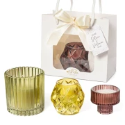 Bomboniere Linea Color 2026 Portacandela in vetro artistico colorato