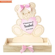 Cesto porta bomboniere Battesimo e Nascita Bimba Personalizzabile