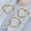 Ciondolo cuore oro Stilizzato per Bomboniere Chic