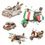 Bomboniere modellini in metallo artigianali vespa 500 e aeroplano